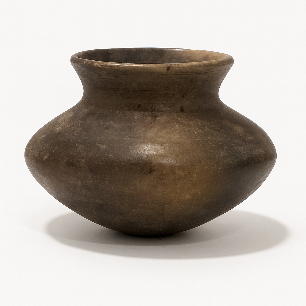 Authentic Ancient Mesoamerican Burnished Storage Vessel – Classic Period (c. 600–900 CE)