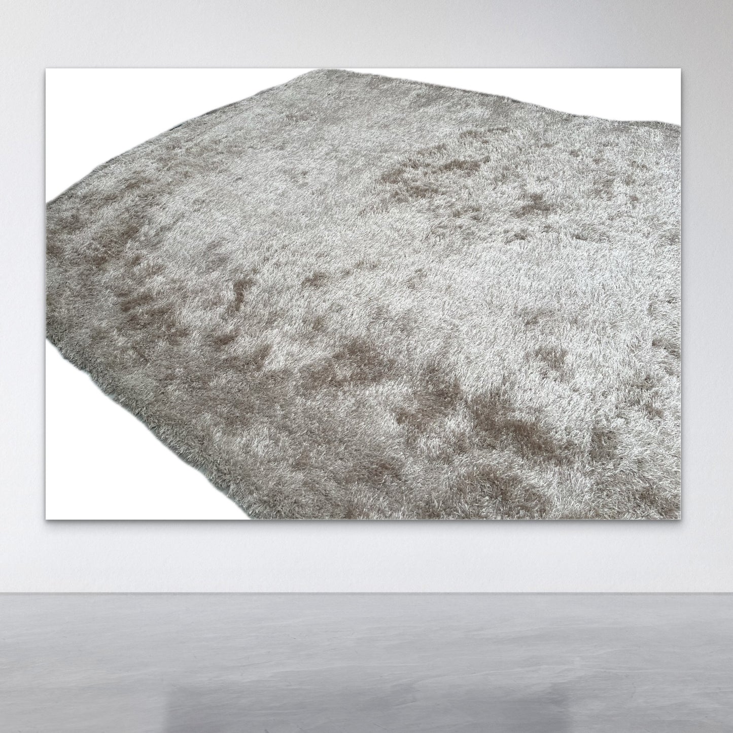 Modern XL Asiatic Ultra-Plush Shaggy Rug – Sand (M)