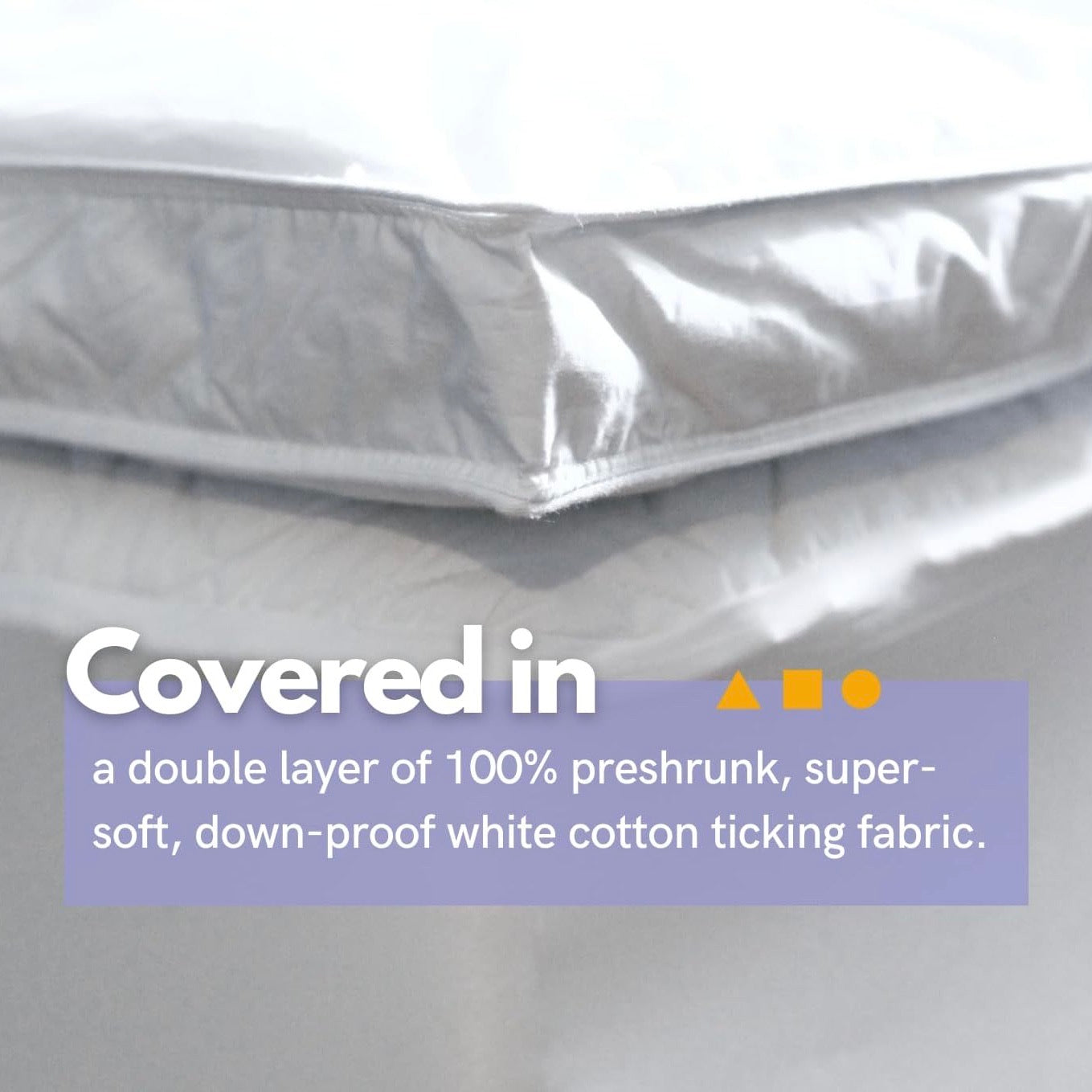 Luxury Hungarian White Goose Down Mattress Topper (Queen American) – DOWN ETC. – 80% Off Liquidation