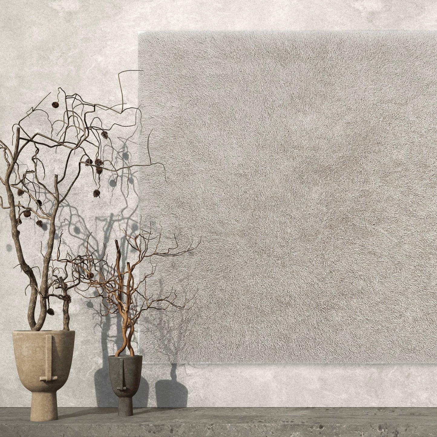 Modern XXL Asiatic Ultra-Plush Shaggy Rug – Sand