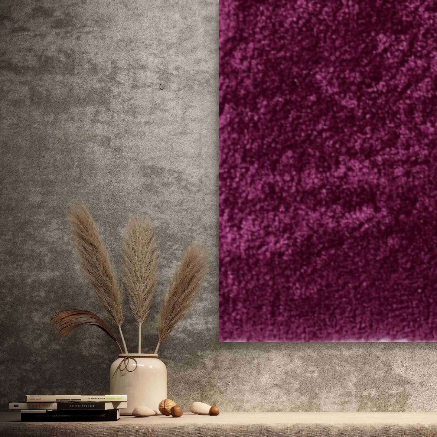 Modern XL Asiatic Ultra-Plush Shaggy Rug – Marron
