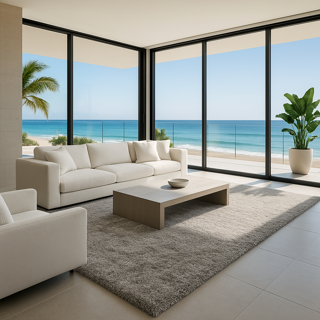 Modern XXL Silver-Gray Area Rug – Low Plush Shag