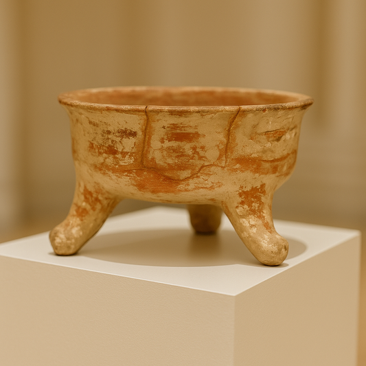 Authentic Ancient Maya Polychrome Storage Vessel – Classic Period (c. 600–900 CE)