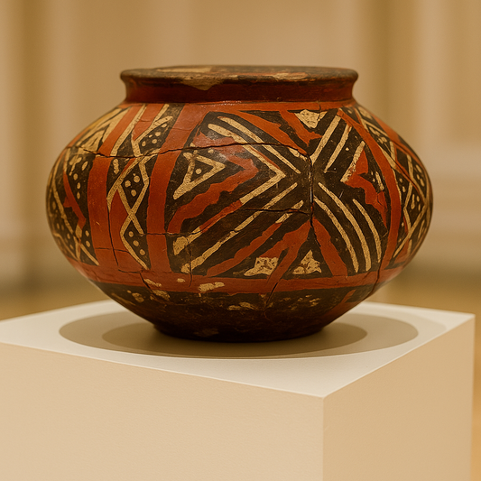 Authentic Ancient Mesoamerican Polychrome Vessel (c. 600–900 CE)
