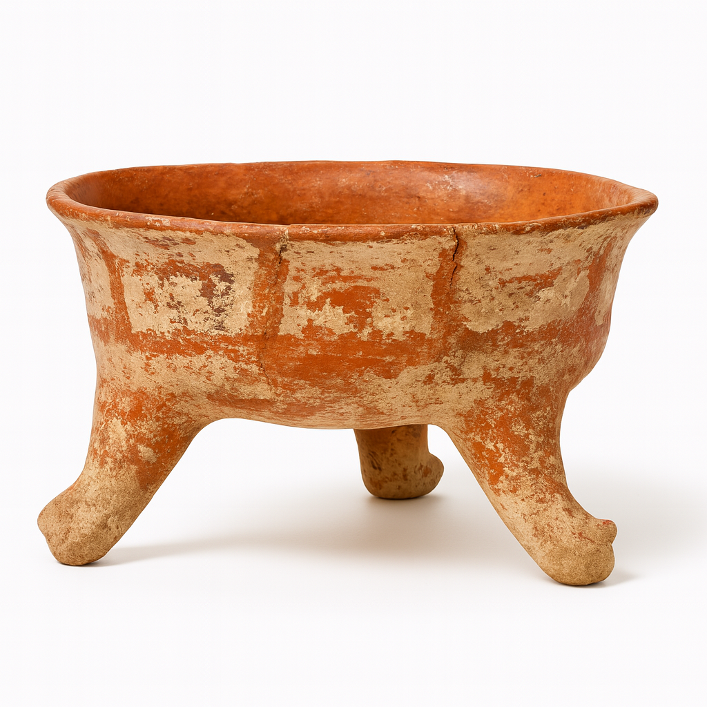 Authentic Ancient Maya Polychrome Storage Vessel – Classic Period (c. 600–900 CE)