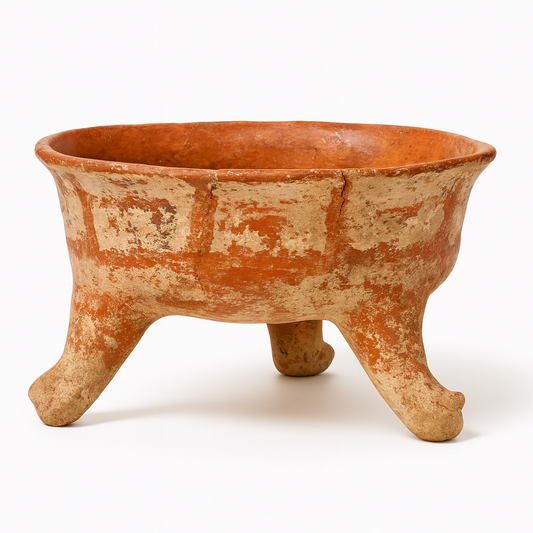 Authentic Ancient Maya Polychrome Storage Vessel – Classic Period (c. 600–900 CE)