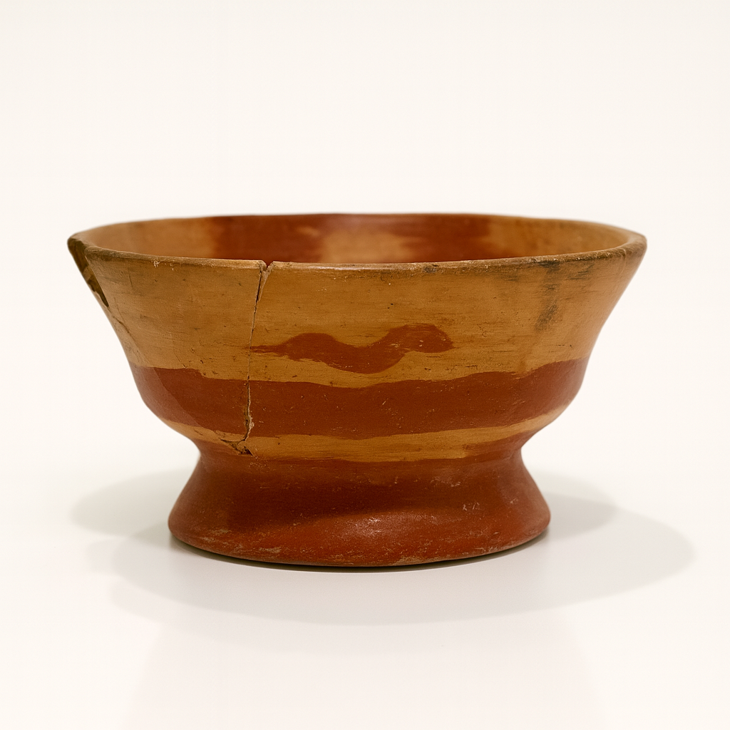 Authentic Ancient Mesoamerican Painted Bowl – Classic Period (c. 600–900 CE)