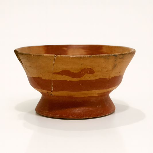 Authentic Ancient Mesoamerican Painted Bowl – Classic Period (c. 600–900 CE)