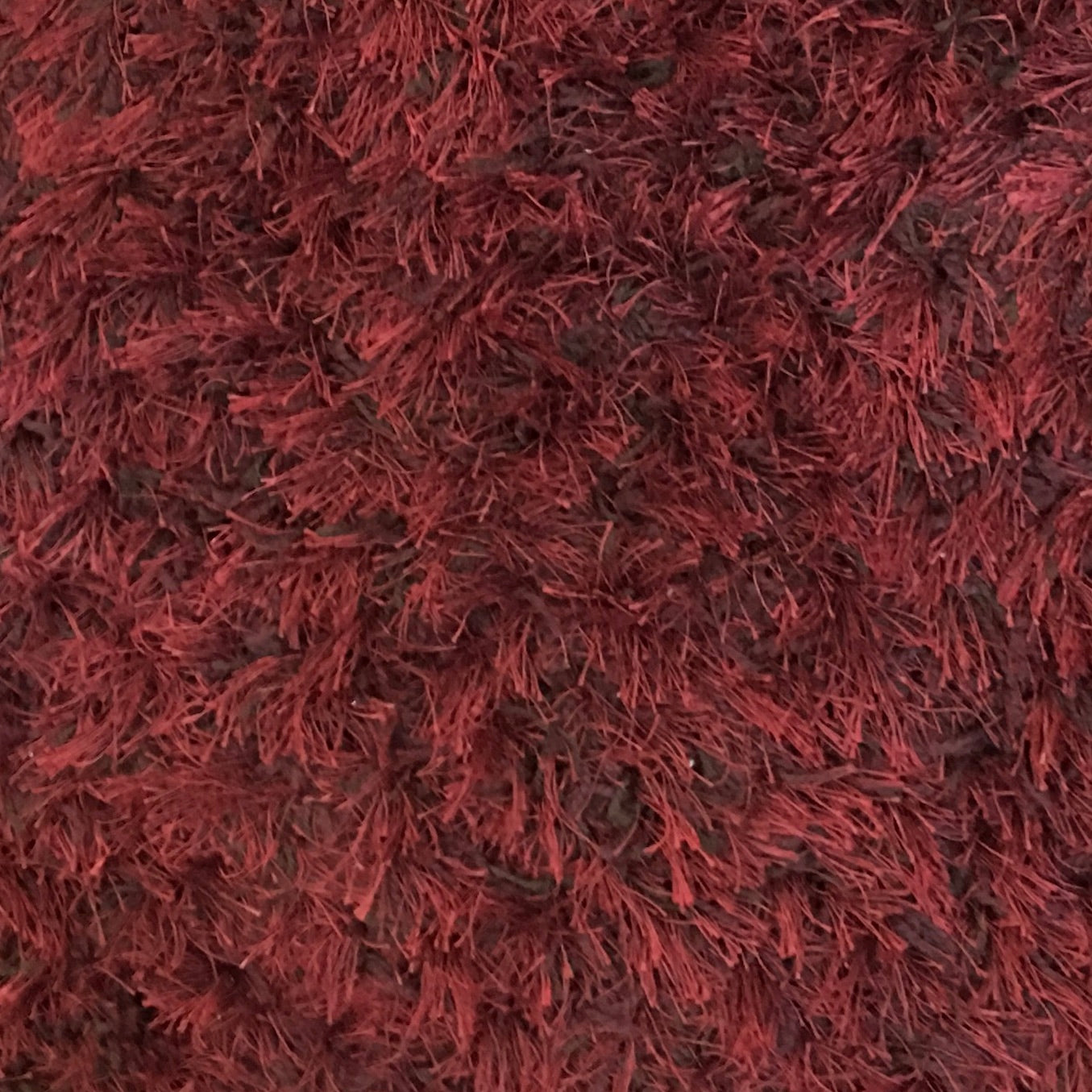 Modern Area Rug XL Wine Red Shag