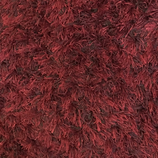 Modern Area Rug XL Plush Shaggy Rug Deep Burgundy