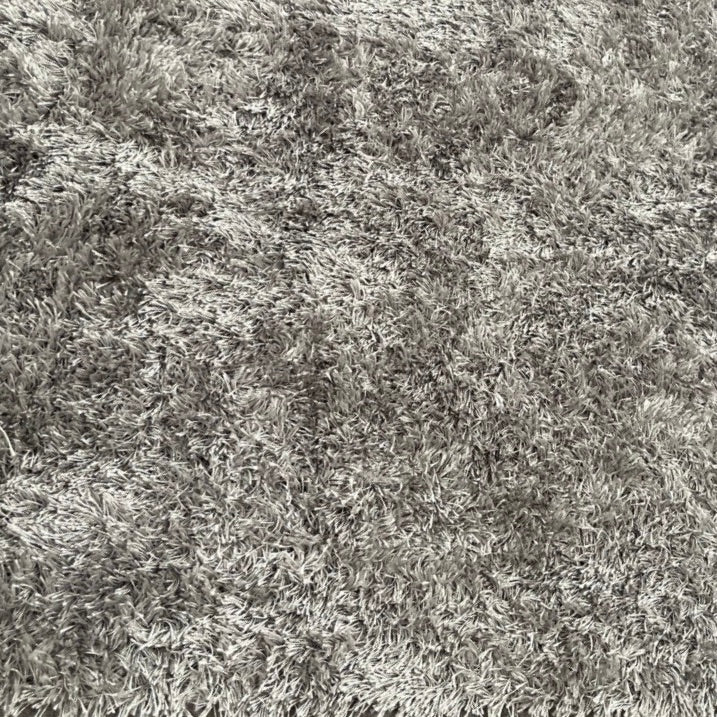Modern XXL Silver-Gray Area Rug – Low Plush Shag