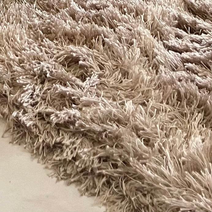 Modern XL Asiatic Ultra-Plush Shaggy Rug – Sand (Galeria)