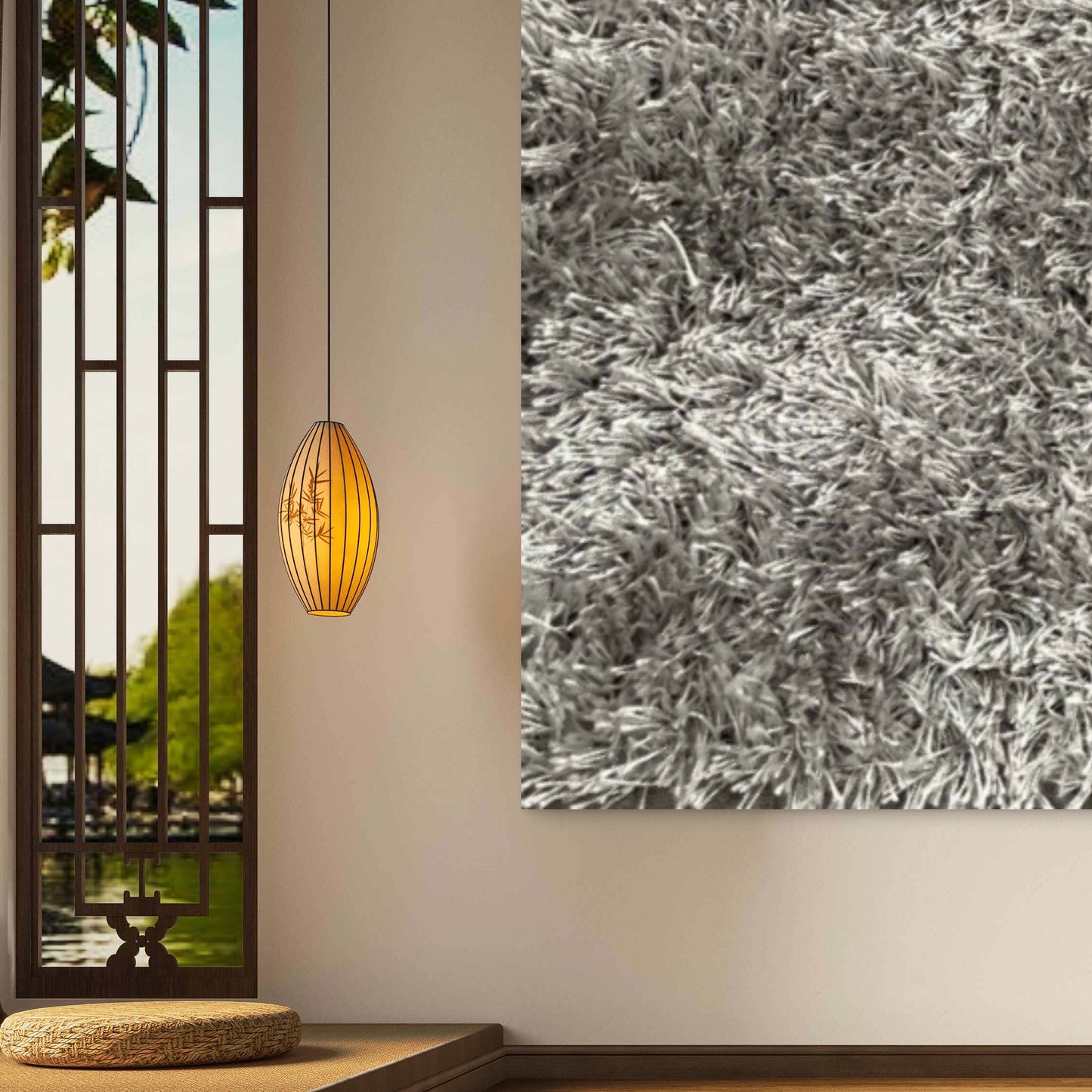 Modern XXL Silver-Gray Area Rug – Low Plush Shag