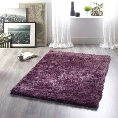 Modern XL Asiatic Ultra-Plush Shaggy Rug – Marron